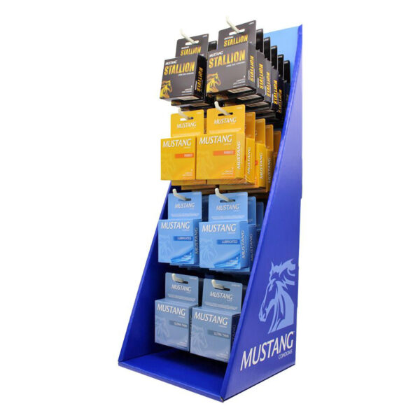 Mustang Assorted Condoms 48CT Display