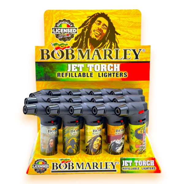 Bob Marley Jet Torch Lighter (BM-LT20..) 15CT Display