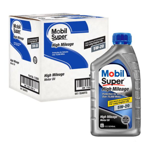 Mobil Super Synthetic Blend (HM 75K+) 1QT 5W20 6CT Bx